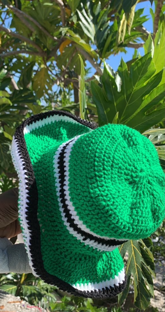 Chapeau bucket vert